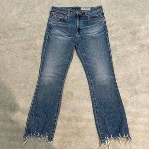AG Adriano Goldschmied The Jodi Crop high rise flare Jeans size 26